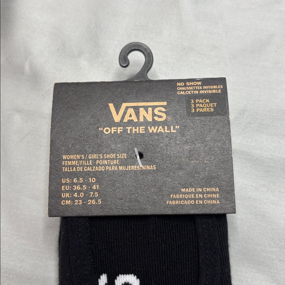 Vans Red and Black Plaid Sneakers includes 3 pack No Show Vans Socks 🧦 - Picture 9 of 11